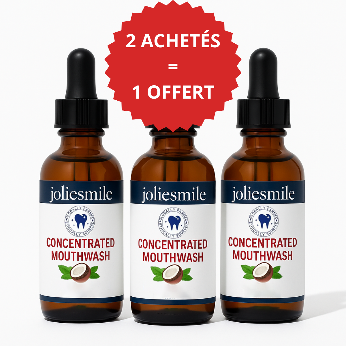 3x Bain de bouche concentré
