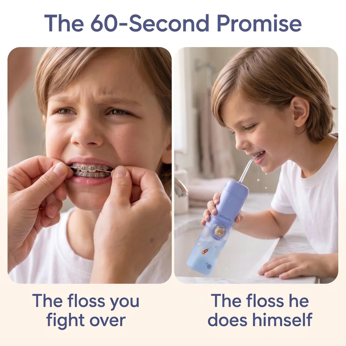 The “Braces Proof”™ Kids Water Flosser